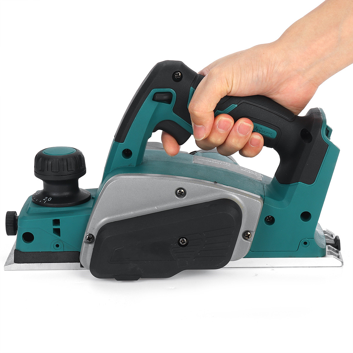 Drillpro 18V 15000rpm Rechargeable Electric Planer Cordless Hand Held for Makita 18V Battery Wood Cutting with Wrench