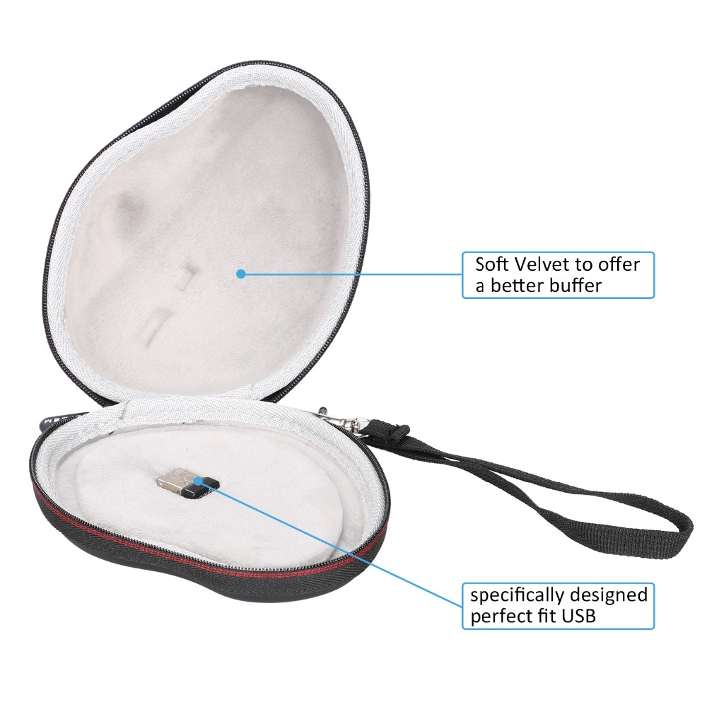 LTGEM Hard EVA Protective Case Carrying Cover Bag for Apple Magic Mouse For Logitech MX Vertical G602 M720 G305 G903 G900 Mouse