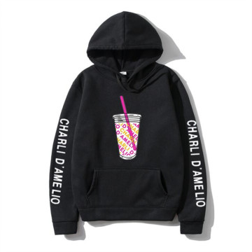 Harajuku Ice Coffee Splatter Hoodies Sweatshirts Men japanese streetwear hoodie Charli DAmelio Pullover Unisex Costume Tracksuit