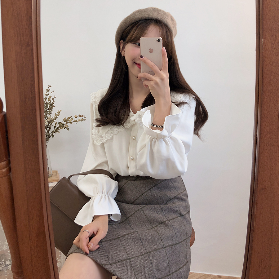 plaid Women Skirts 2018 new Autumn Plus Size Above Knee, Skirt Female Vintage Suede Skirts Jupe Femme Faldas Mujer