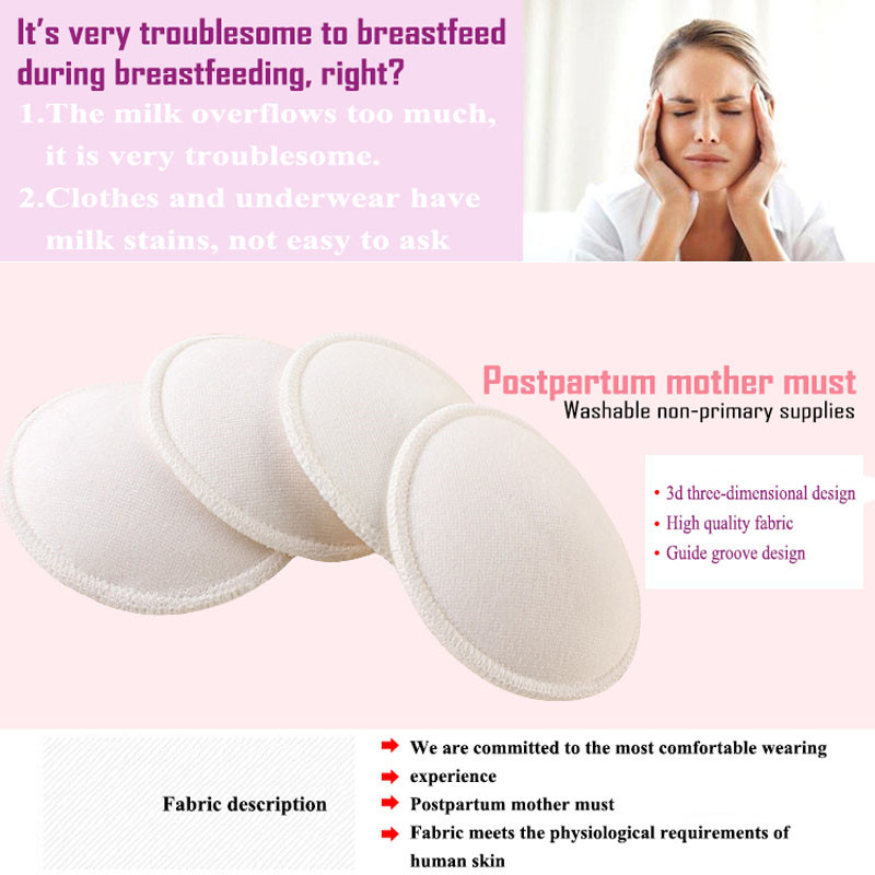 New Pregnancy Reusable Washable Nursing Breast Pad Breastfeeding Prenatal Postnatal Supplies Nursing Pads