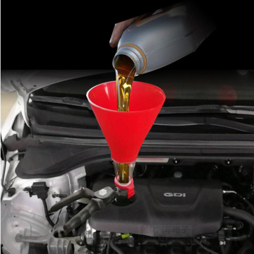 Universal Car Engine Oil Funnel Adjustable Gasoline Special Filling Equipment Kit Petrol Diesel Brake Fluid Change Tools Motos