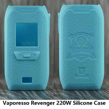 RHS Revenger 220w Silicone Cover Skin sleeve fit for Revenger Case vape rubber box mod 13 colors free shipping