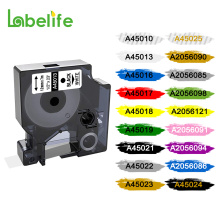 Labelife 1PC 45013 45010 Labeling Tape D1 45013 Cartridge Compatible for Dymo LabelManager Writer Maker 280 160 260P 45010 45018