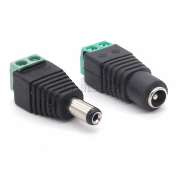 1Pair CCTV Cameras 2.1 x 5.5 5.5*2.1mm Male Female DC Power Plug Jack Adapter Connector Plug