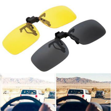 UV400 Polarized Sun Glasses Clip Car Driver Goggles Men Women Near-Sighted Driving Vision Eyewear Day/Night Vision Glasses