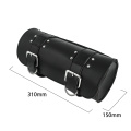 For Harley Sportster Chopper Bobber Cruiser Dyna Softail Motorcycle Front/Rear Fork Bags PU Leather Tool Bag Luggage Saddlebag