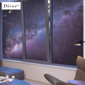 Universe Background Poster Privacy Window Film Stained Glass Pattern Frosted Decorative Window Sticker Decal Decoration 2019 New