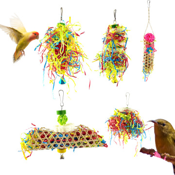 Bird Swing Chewing Hanging Perches Parrot Bite Toys