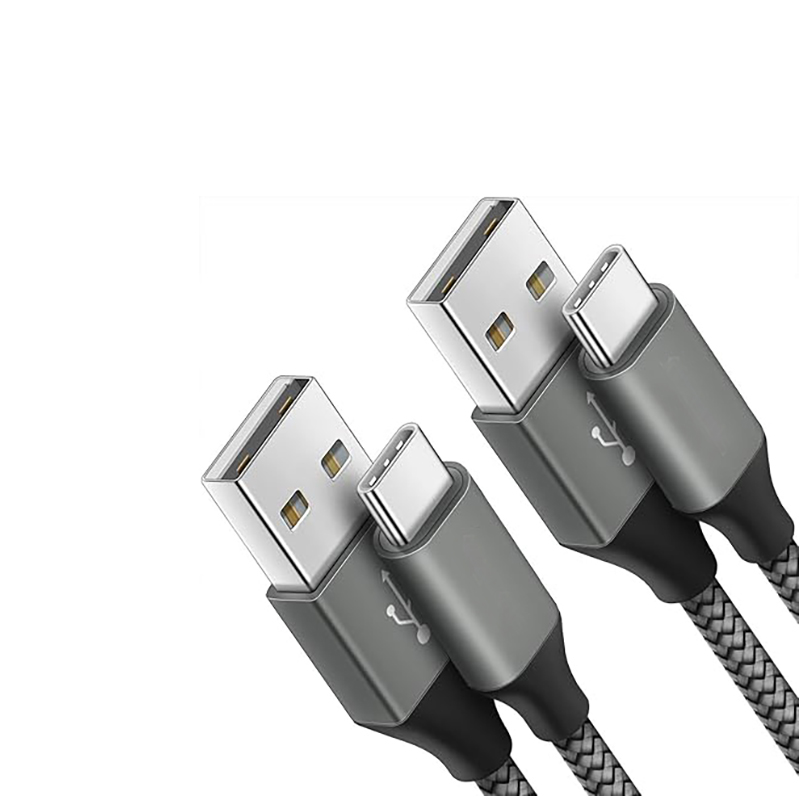 Short USB A to Type C Charger Cord