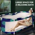 1.2m Bath Sauna Adult Folding Bathtub Bath Barrel Household SPA Bath Large Tub Bath Barrel Adult Bath Tub Full Body Hot Tub