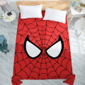 Marvel The Avengers Spiderman bed sheet Captain America bed sheet Boys Cartoon bed linen coverlet sheet(NO cover pillowcase)