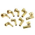 Brass Hose Pipe Fitting Elbow 8mm 10mm 12mm 14mm 16mm Barb Tail 1/4" 3/8" 1/2" BSP Female Thread Copper Connector Joint Coupler