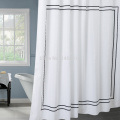 Happy Tree Polyester Black Plaid Waterproof Shower Curtain Thicken Fabric Bathroom Curtain Classic Strip Bath Curtain 180x180cm