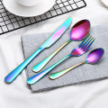 Wholesale Black Cutlery Set Stainless Steel Dinnerware Tableware Silverware Sets Dinner Knife and Fork forks knives spoons