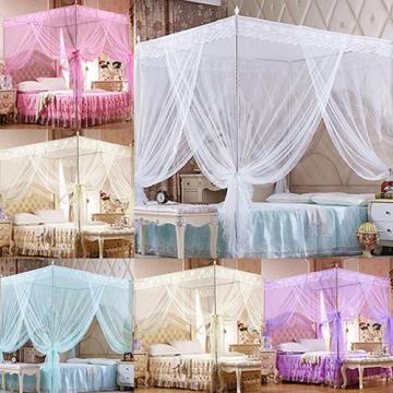 Four Corner Post Student Canopy Mosquito Net No Frame Mosquito Repellent Tent Insect Reject Canopy Bed Curtain Bed Tent