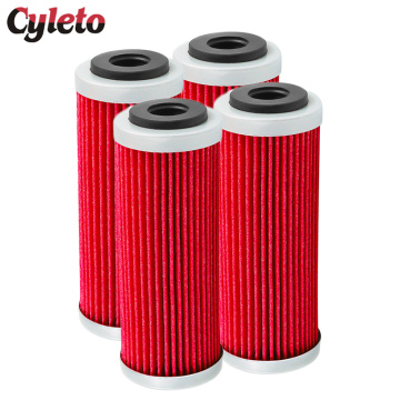 1/2/4 Pcs Cyleto Motorcycle Oil Filter For Husqvarna FC250 FC350 FC 450 FE250 FE350 FE450 FE501 FX350 FX450 FS450