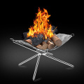 Outdoor Portable Fire Rack Folding Table Grill Stainless Super Heating Steel Grid Camping Light Point Wood Charcoal Stove