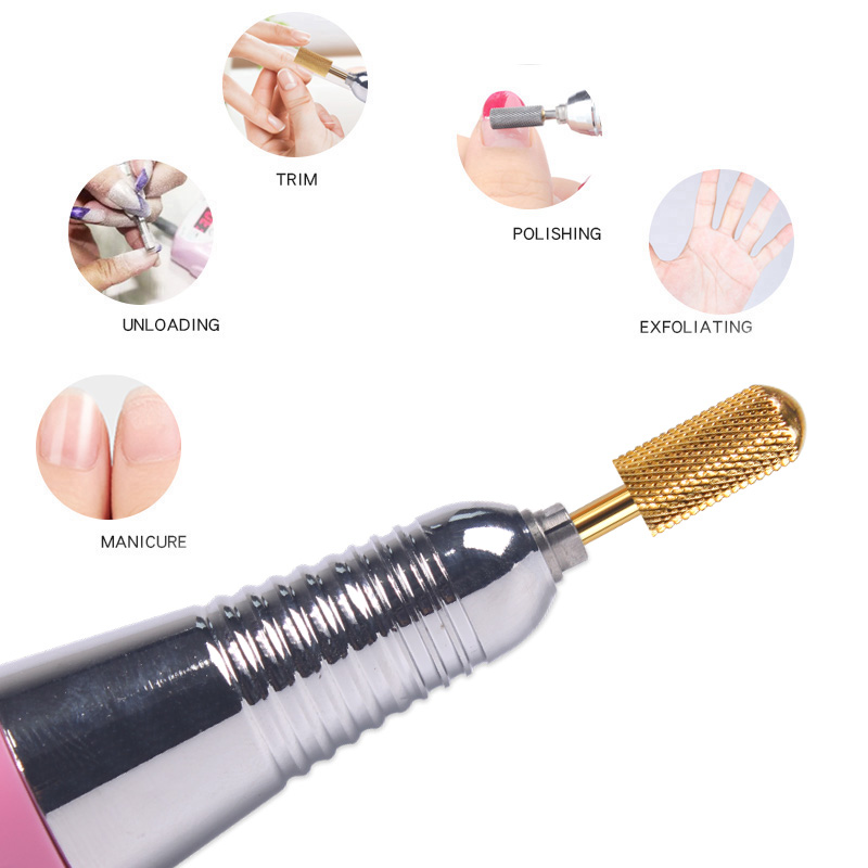 Lidan Tungsten Steel Carbide Nail Drill Bit Electric Manicure Drills Machine Accessories Milling Cutter File Nail Art Tools