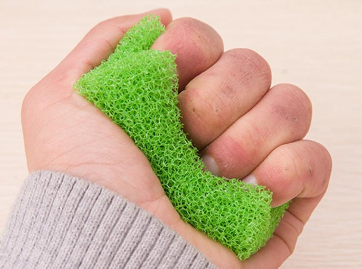 Home Kitchen Loofah Sponge Cleaning Cloth Non-Woven Decontamination Dishcloth Rag 12x7.5x5.5cm