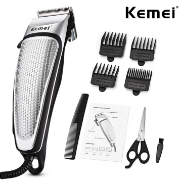 Kemei Electric Hair Trimmer Clipper Men Barber Shop Powerful Corded Hair Clipper Household Low Noise Haircut Salon Tool