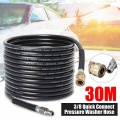 30m High Pressure Hose 5800PSI 40MPa 3/8 Quick Connect for Washing Spray Guns Water Cleaning Washer Hose Connecting