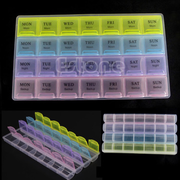 Weekly 7 Days Tablet Pill Box Holder Medicine Storage Organizer Case Container