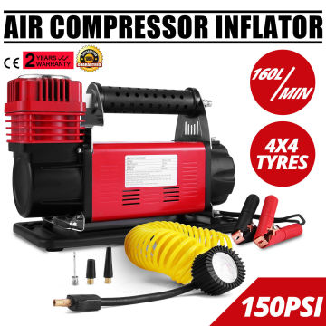 Portable Pump Heavy Duty Air Compressor 12V Robust Air Compressor Single Stage Pump Tire Tire Inflator Car Air Compressor Kit