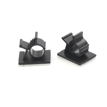 10 Pcs Black Adhesive Backed Nylon Wire Adjustable Cable Clips Clamps 2.5*2*2.2cm Whosesale