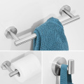 Towel Bar Set Stainless Steel Towel Rack Hanging Holder Toilet Paper Holder Wall Mounted Coat Robe Hook Bathroom Hook for Towels