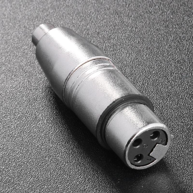 ALLOYSEED 3-Pin XLR Female to RCA Female Jack Audio Cable Converter Microphone Mic AV Video Adapter Connector For TV Speakers