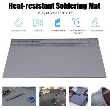 Working Silicon Soldering Mat Heat resistant Soldering Station Repair Heat Insulation Pad Insulator Pad Maintenance Platform