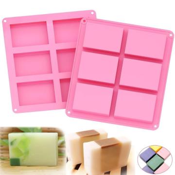 New Silicone Pudding Candy Mold 6 Cavity Square Silicone Mold Supplies Craft Soap Soap Mould Decorating Handmade Candle Mold