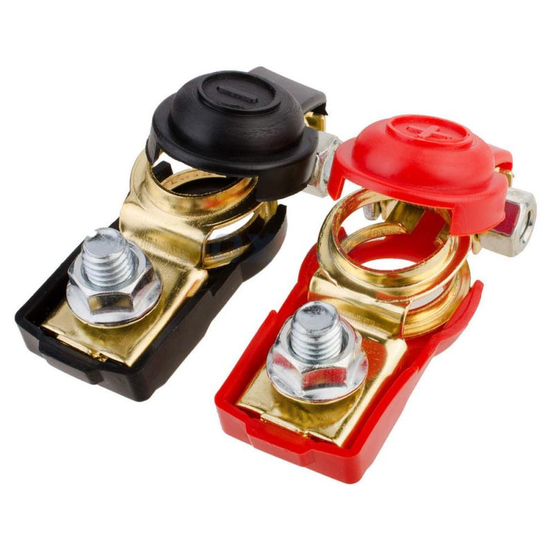 2pcs 12V Quick Release Battery Terminals Clamps for Car Caravan Boat Motorcycle Car-styling Batteries & Accessories