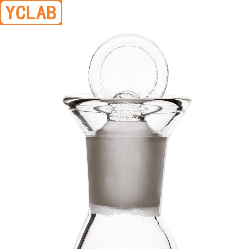 YCLAB 1000mL Iodine Flask Conical 1L Boro 3.3 Glass Wide Spout with Standard Ground Stopper Laboratory Chemistry Equipment