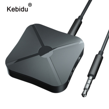 kebidu Bluetooth Transmitter & Receiver Adapter 2 in1 Wireless Bluetooth 4.2 Audio Portable Audio Player Adapter Aux 3.5mm PK B6