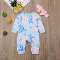 Fashion Floral Newborn Baby Girl Romper Jumpsuit Playsuit Outfit Clothes Set