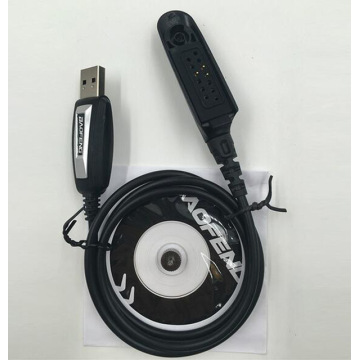 Original BAOFENG UV-9R PLUS bf-a58 2 Pins USB Programming Cable with CD Driver waterproof BAOFENG A58 walkie talkie