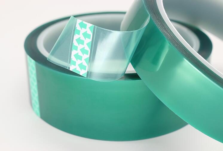 0.06mm thick Green Heat Resistant PET Tape High Temperature Adhesive Shielding Tape for PCB Solder Plating Insulation Protection