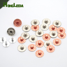 400sets/Pack 9.5mm Brass metal garment jeans buttons rivets stud alum nail nickle/copper for jeans pocket free ship ZD-023