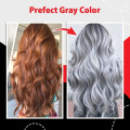 Gray Hair Dye Cream Punk Style Nature Permanent Light Grey Silver Unisex Hair Dye Color Cream Cosmetic Beauty Hair Care 2020