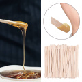 100Pcs Disposable Hair Removal Beauty Bar Body Beauty Tool Disposable Wooden Waxing Stick Wax Bean Wiping Wax Tool