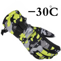 AS FISH Windproof Waterproof Thermal Women Man Winter Ski Gloves Snowboard Snowmobile