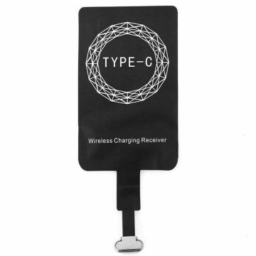 Charging Receiver Fast QI Charger Adapter Thin Portable Type-C Wireless Charger Adapter for Huawei xiaomi Samsung Cellphone