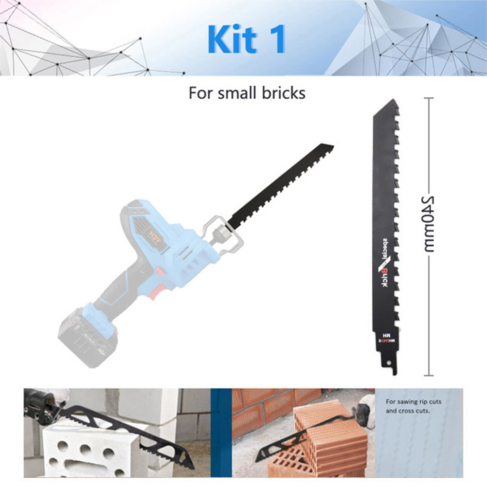 2020 New 240/305/455mm Reciprocating Saw Blade Carbide Demolition Masonry Jigsaw Blade Cutting Brick Stone For Saber Saws