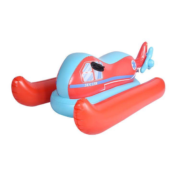 2022 kiddie inflatable plane ride on pool floatie