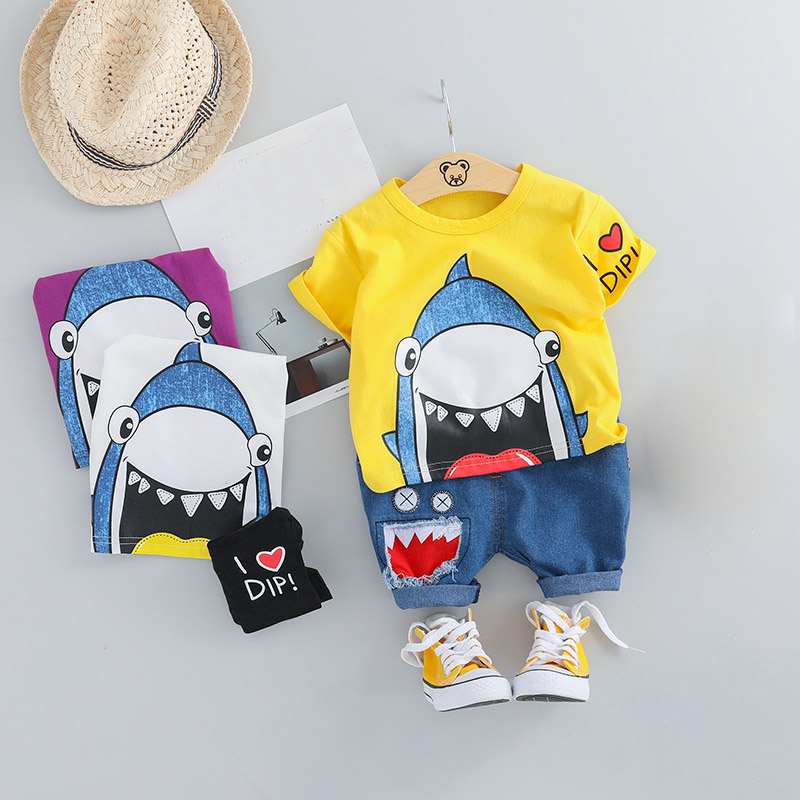 Infant Clothing 2019 Summer Newborn Baby Boys Clothes Set T-shirt+Shorts 2pcs Outfits Baby Costume Suit For Baby Clothing Sets