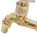 Carved Wall Bottle Tap Bibcock Zinc Alloy Retro Tap Decorative Outdoor Garden Faucet Washing Machine Mop Tap