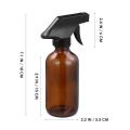 250ml Empty Brown Glass Spray Bottles Portable Refillable Container Durable Trigger Sprayer for Essential Oils Cleaning Products