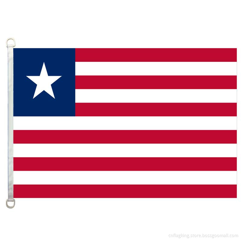 Liberia national flag 100% polyster 90*150cm